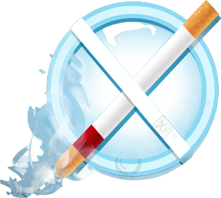 禁止吸烟标志白底图