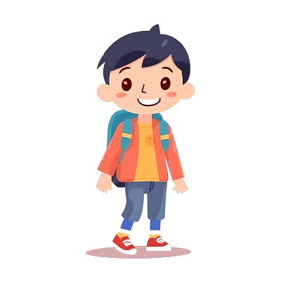 亚洲幼儿园儿童PNG图形素材