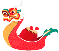 端午节龙舟打鼓插画素材