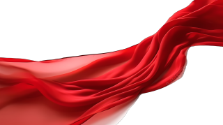 红色流动布料高清PNG素材