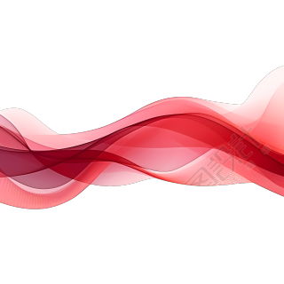 抽象红色波浪图案PNG素材