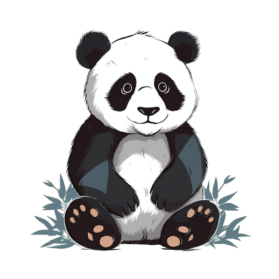 小熊猫透明背景高清图形设计商业元素
