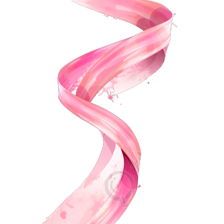 粉色丝带透明PNG高清插画设计素材