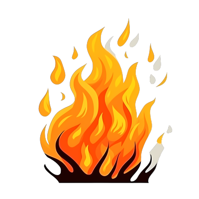 手绘透明背景PNG火焰图形素材
