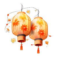 创意设计日式灯笼PNG图形素材
