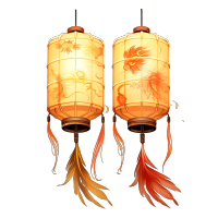 日式细节风灯笼PNG矢量图
