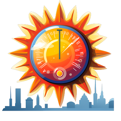 太阳温度计图标