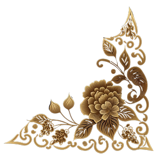 缅甸风格的花朵图案