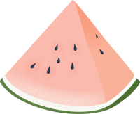 夏日手绘西瓜素材
