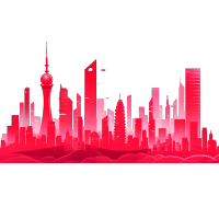 中国高梦都市景观插画