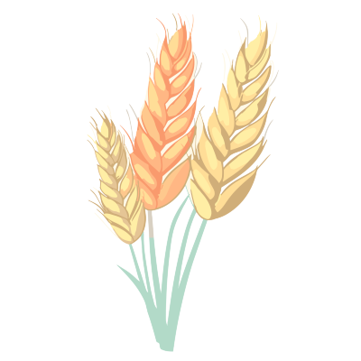 小麦穗矢量图元素
