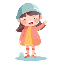 可商用透明背景可爱少女创意设计插画