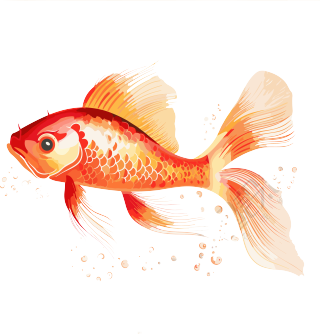 红色金鱼高清图形素材