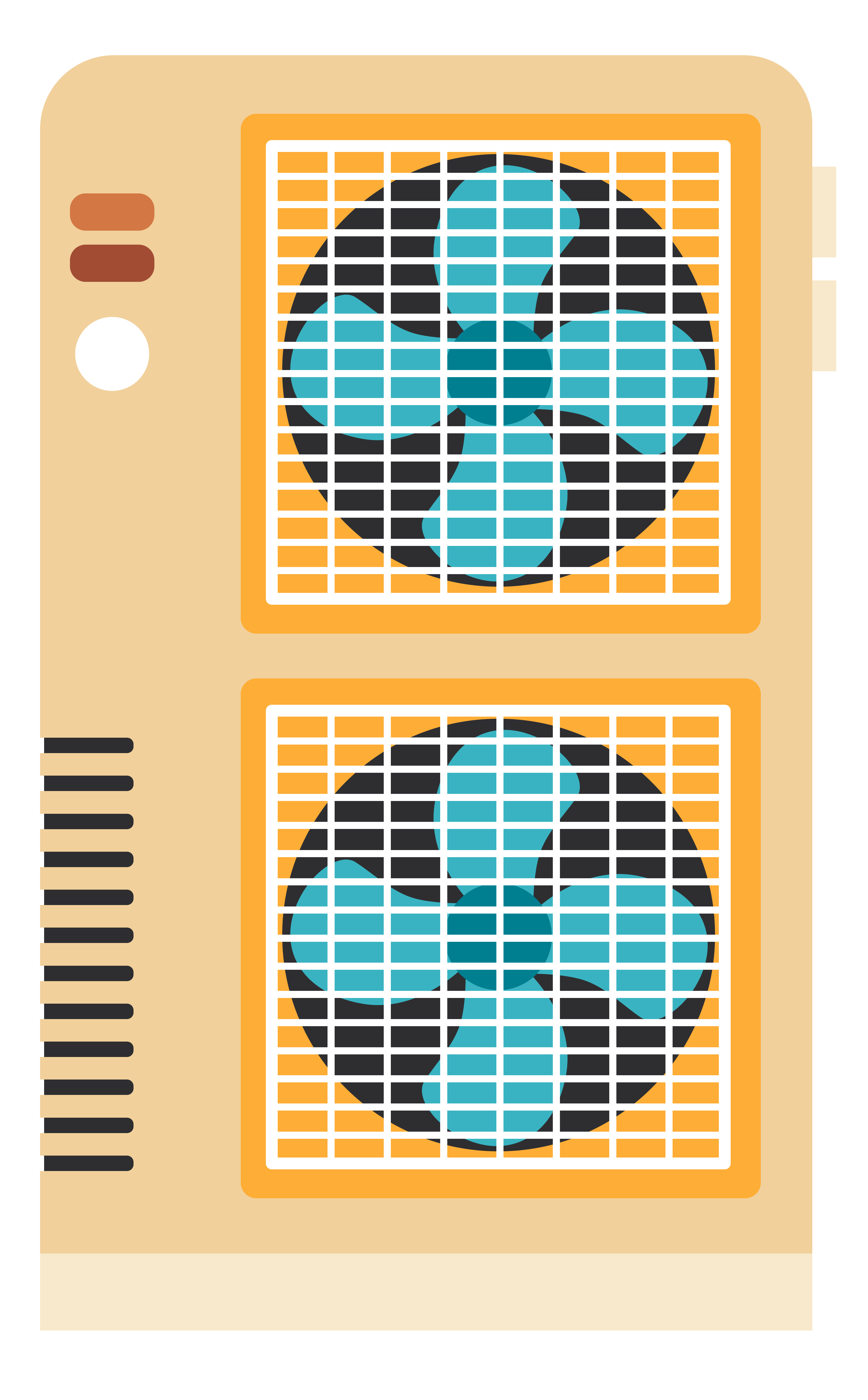 空调外机创意设计插画元素