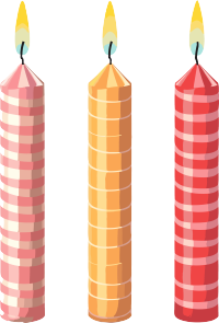 生日蜡烛PNG图形素材