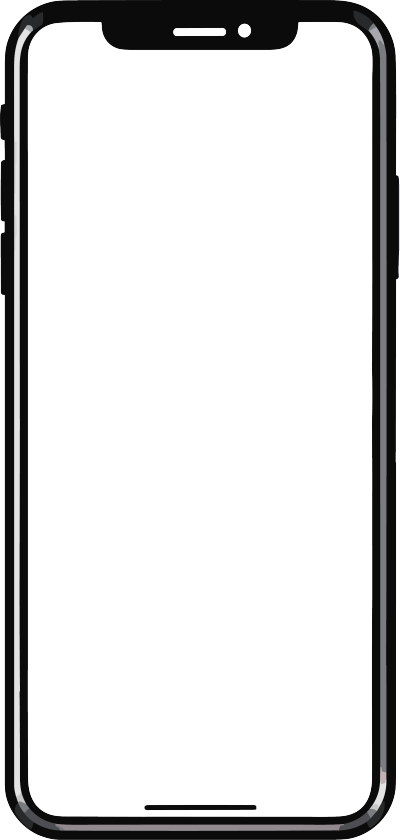 iPhone 手机透明白色背景插画