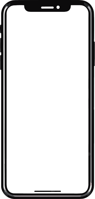 iPhone 手机透明白色背景插画