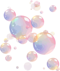 透明背景的气泡矢量插画