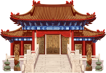 东方建筑插画设计