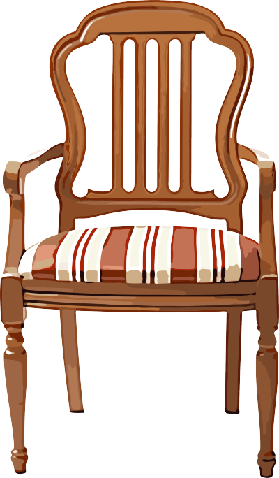 手工制作木质带条纹软垫座椅元素