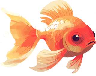 可爱金鱼PNG图形素材