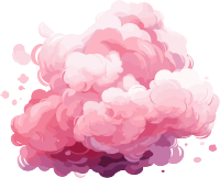 粉色云朵PNG高清图形素材
