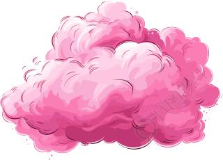 粉色云彩动画素材