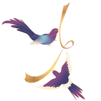 七夕节手绘喜鹊插画素材