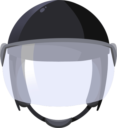 透明背景警察防弹头盔插画PNG