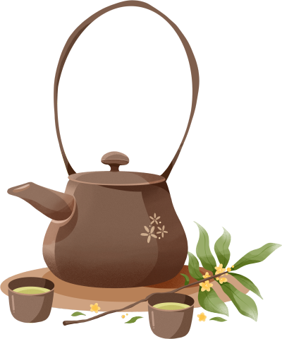 创意设计茶壶元素PNG图形素材