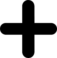 透明背景黑色十字高清PNG图形素材