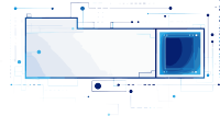 科技核心风格的蓝色矩形模板