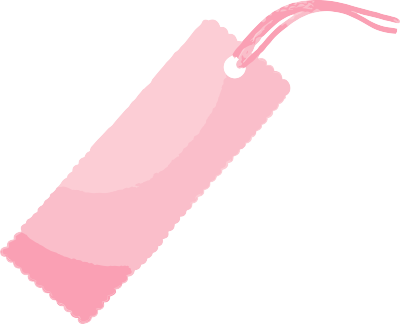 粉色标签PNG素材