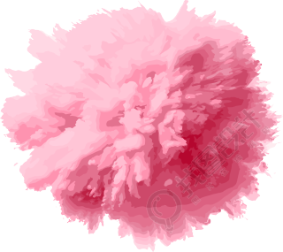 粉色毛球透明背景高清图形素材
