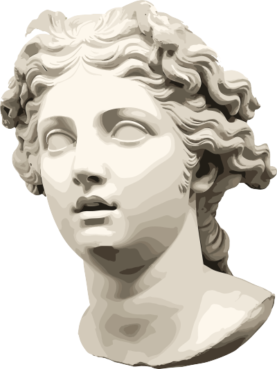 复古滤镜下的女性希腊神头像