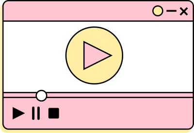 粉色音乐播放器素材图