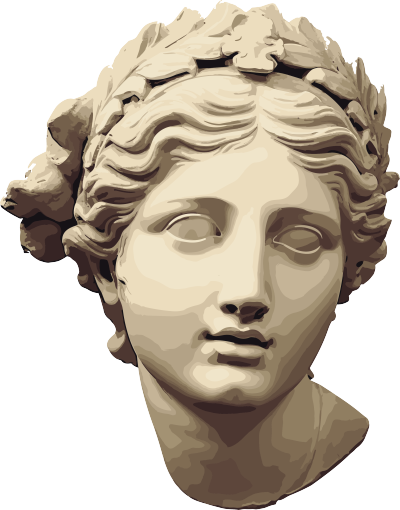 复古滤镜风格的希腊女神头像