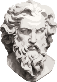 神像大理石雕塑风格逼真肖像素材PNG