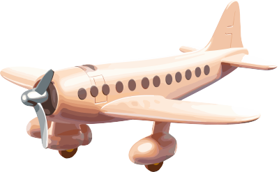 3D飞机模型插画设计素材