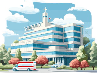 医院插画设计元素PNG高清图形素材
