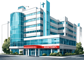 医院透明背景的高清矢量插画设计素材