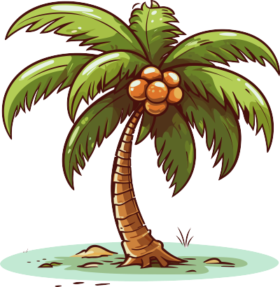 椰子树插画设计