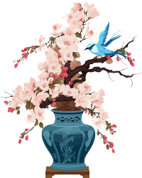 中国风植物插画