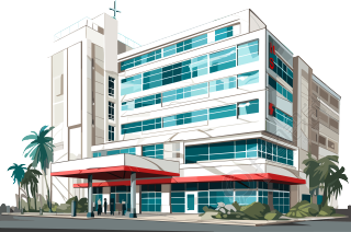 医院透明背景的高清PNG图形素材