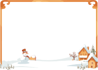雪人与房屋的圣诞节白色琥珀色网站背景