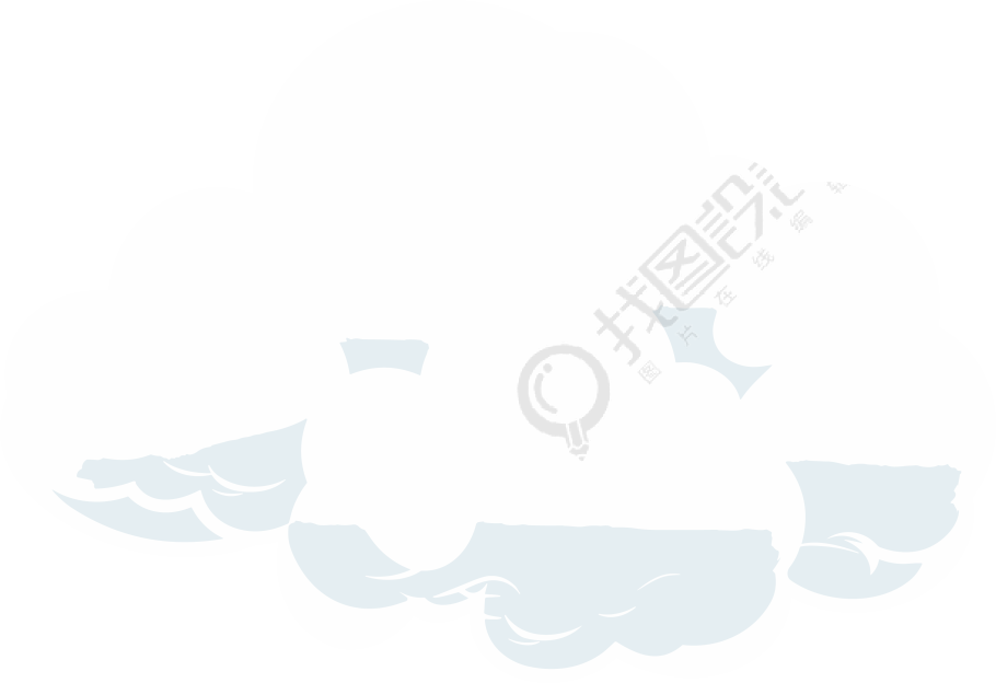 透明背景高清白云像素化图形素材