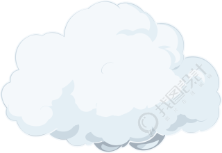 像素化风格的白云透明背景PNG图形素材