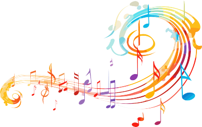 创意设计彩色音符PNG图形素材