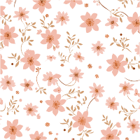 粉色花朵无缝图案素材