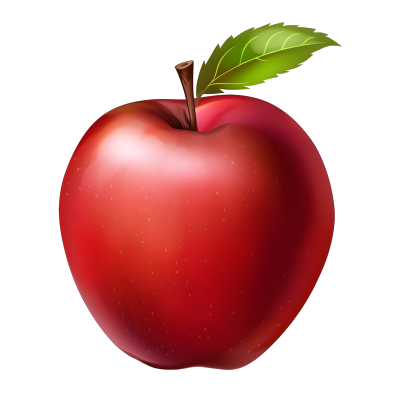 酸甜可口的红苹果PNG图形素材